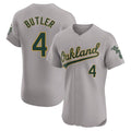 Trusc Athletics #4 Lawrence Butler player Gray Elite Road Stitched Jersey