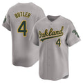 Trusc Athletics #4 Lawrence Butler player Gray Limited Away Stitched Jersey