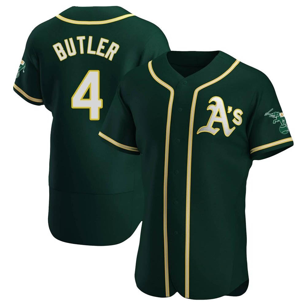 Trusc Athletics #4 Lawrence Butler player Green Authentic Alternate Stitched Jersey