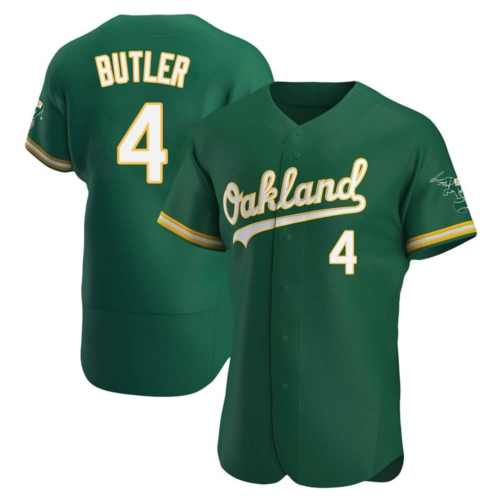Trusc Athletics #4 Lawrence Butler player Green Authentic Kelly Alternate Stitched Jersey