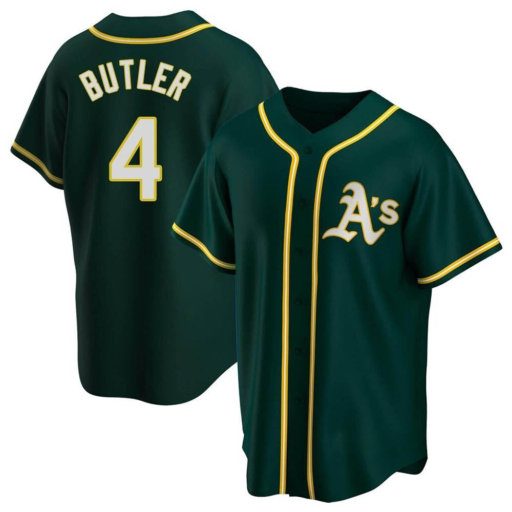 Trusc Athletics #4 Lawrence Butler player Green Replica Alternate Stitched Jersey
