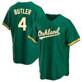 Trusc Athletics #4 Lawrence Butler player Green Replica Kelly Alternate Stitched Jersey