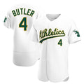 Trusc Athletics #4 Lawrence Butler player White Authentic Home Stitched Jersey