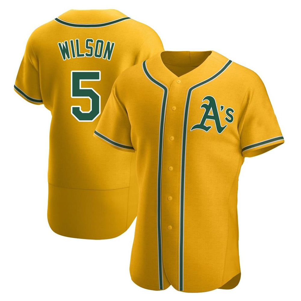 Trusc Athletics #5 Jacob Wilson Gold Alternate Stadium Stitched Jerseys