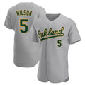 Trusc Athletics #5 Jacob Wilson Gray Authentic Road Stitched Jersey
