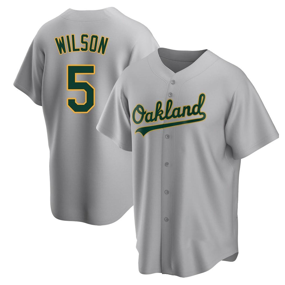 Trusc Athletics #5 Jacob Wilson Gray Replica Road Stitched Jersey