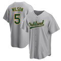Trusc Athletics #5 Jacob Wilson Gray Replica Road Stitched Jersey