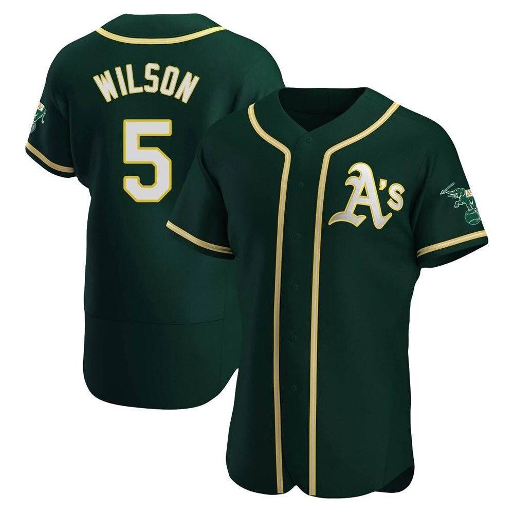 Trusc Athletics #5 Jacob Wilson Green Authentic Alternate Stitched Jersey