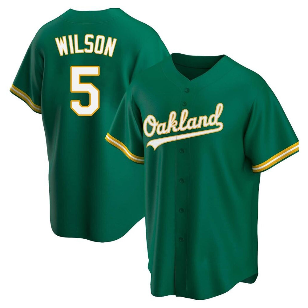 Trusc Athletics #5 Jacob Wilson Green Kelly Alternate Stitched Jersey