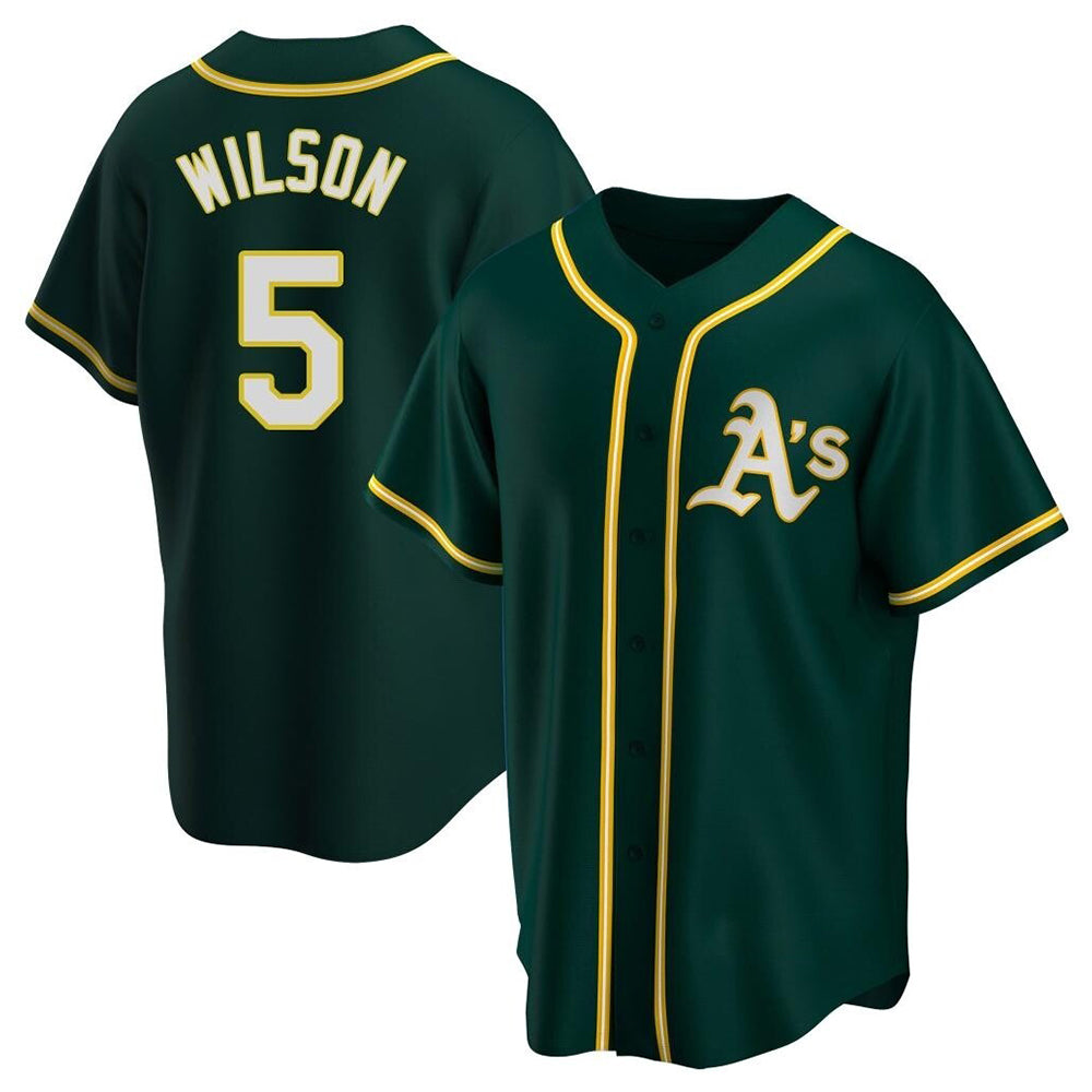 Trusc Athletics #5 Jacob Wilson Green Replica Alternate Stitched Jersey
