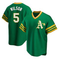 Trusc Athletics #5 Jacob Wilson Green Replica Cooperstown Collection T shirt Stitched Jersey
