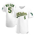 Trusc Athletics #5 Jacob Wilson White Authentic Home Stitched Jersey