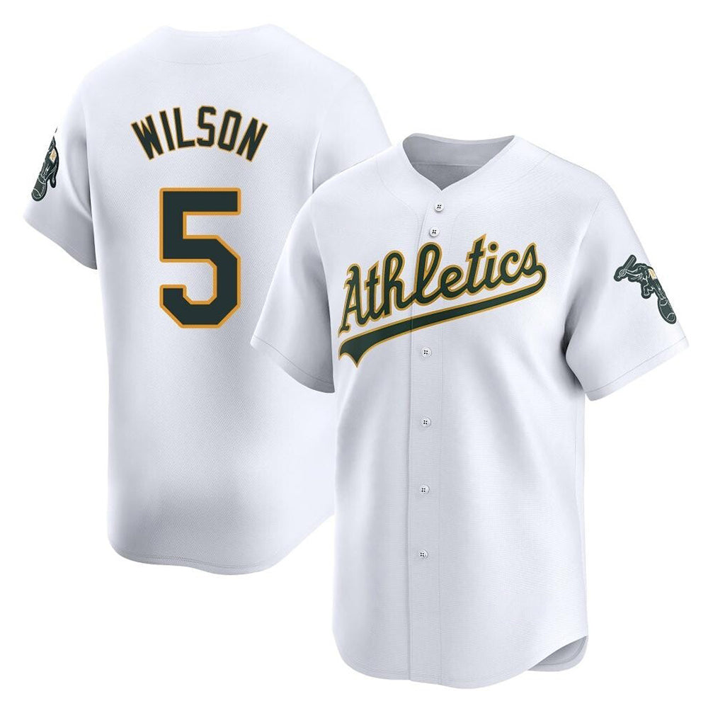 Trusc Athletics #5 Jacob Wilson White Limited Home Stitched Jersey