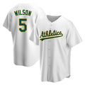 Trusc Athletics #5 Jacob Wilson White Replica Home Stitched Jersey