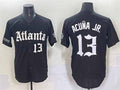 Trusc A.Braves #13 Ronald Acuna Jr. Black Gothic South x Outkast Edition Vapor Limited Stitched Personalized Jersey