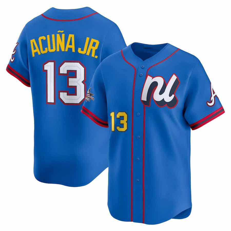 Trusc A.Braves #13 Ronald Acuna Jr. National League 2025 All-Star Edition Limited Player Jersey - Blue Personalized Jersey