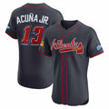 Trusc A.Braves #13 Ronald Acuna Jr. Navy 2025 Speedway Classic Alternate Elite Player Personalized Jersey