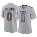 Trusc B.Bills #0 Keon Coleman Player Gray Game Stitched Jerseys