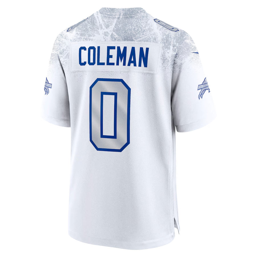 Trusc B.Bills #0 Keon Coleman Player White Rivalries Collection Game Stitched Jerseys