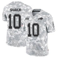 Trusc B.Bills #10 Khalil Shakir Player Arctic Camo Salute to Service Limited  Stitched Jerseys