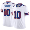 Trusc B.Bills #10 Khalil Shakir Player Vapor F.U.S.E. Limited White  Stitched Jerseys