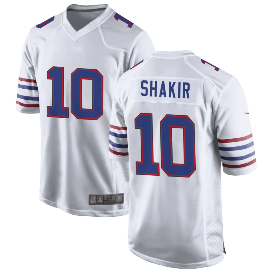 Trusc B.Bills #10 Khalil Shakir Player White Game  Stitched Jerseys