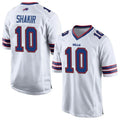 Trusc B.Bills #10 Khalil Shakir Player White Home Game  Stitched Jerseys