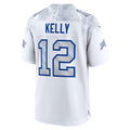Trusc B.Bills #12 Jim Kelly Player White Rivalries Collection Game Stitched Jerseys