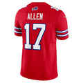 Trusc B.Bills #17 Josh Allen Player Red Vapor F.U.S.E. Limited Stitched Jerseys
