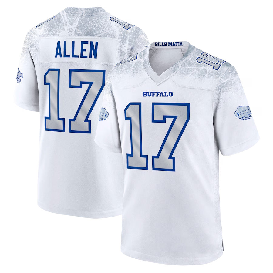 Trusc B.Bills #17 Josh Allen Player White Rivalries Collection Game Stitched Jersey