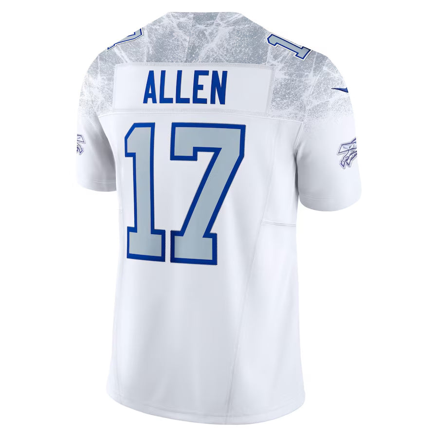 Trusc B.Bills #17 Josh Allen Player White Rivalries Collection Vapor Limited Stitched Jerseys