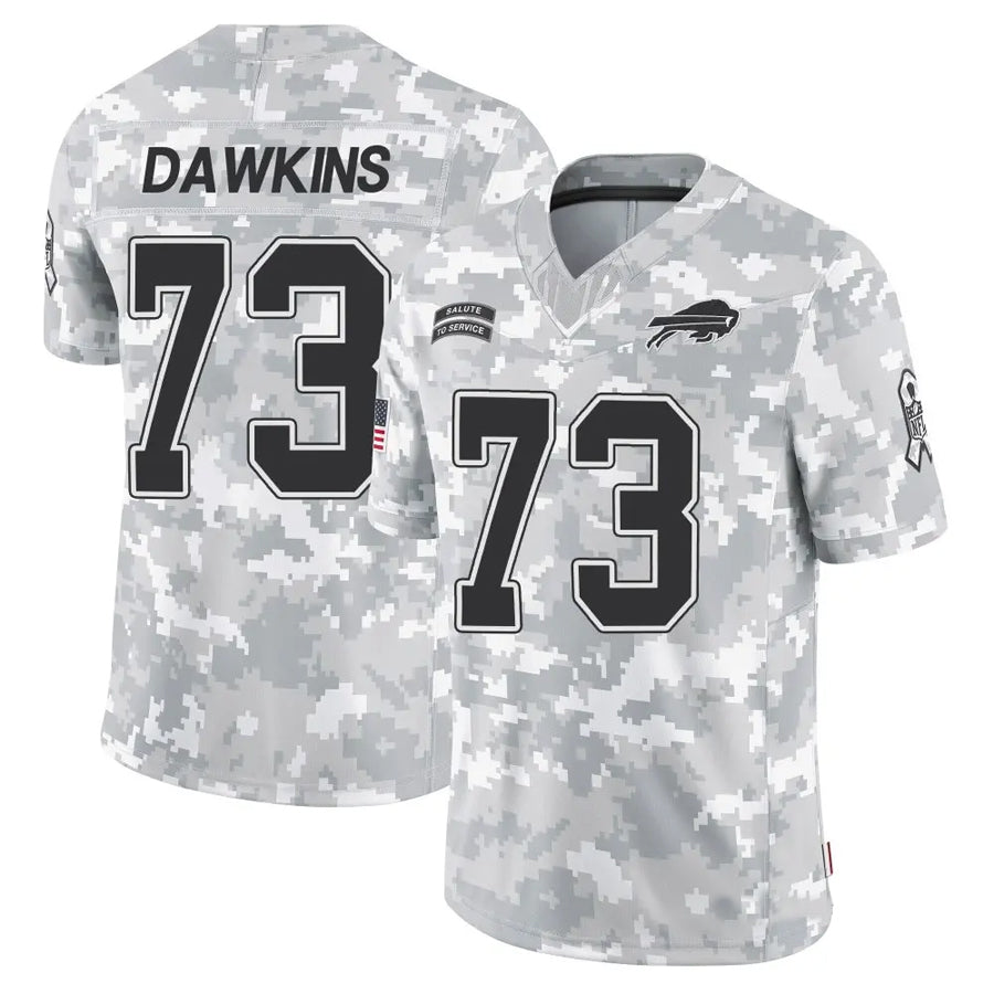 Trusc B.Bills #73 Dion Dawkins Player Arctic Camo Salute to Service Limited  Stitched Jerseys