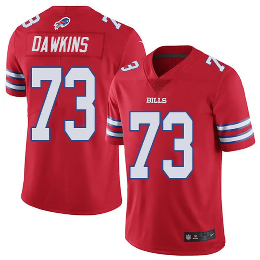 Trusc B.Bills #73 Dion Dawkins Player Vapor F.U.S.E. Limited Red Stitched Jerseys