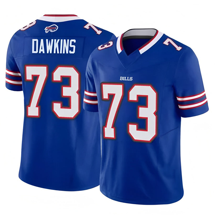 Trusc B.Bills #73 Dion Dawkins Player Vapor F.U.S.E. Limited Royal  Stitched Jerseys