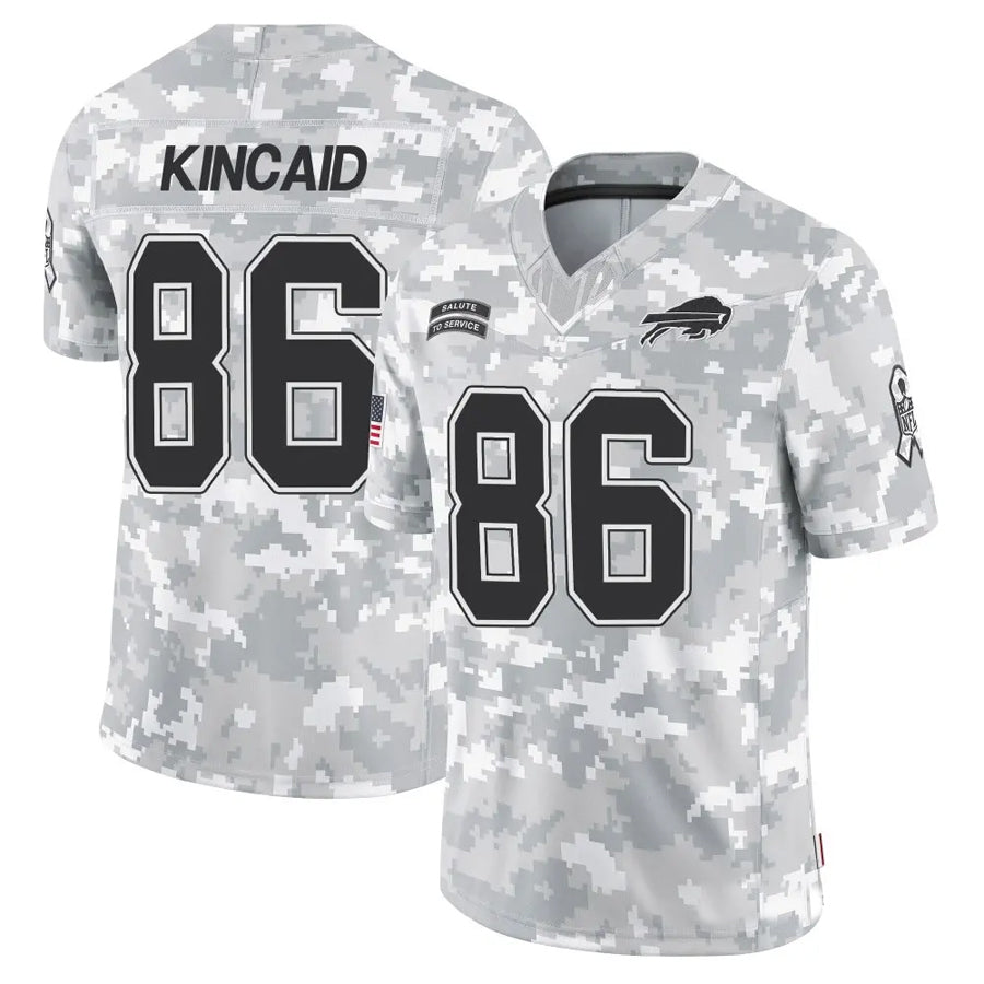 Trusc B.Bills B.Bills #86 Dalton Kincaid Player Arctic Camo Salute to Service Limited Stitched Jerseys