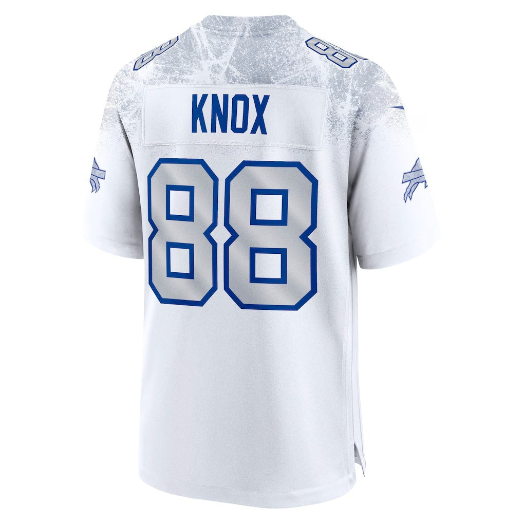 Trusc B.Bills #88 Dawson Knox White 2025 Rivalries Collection Game Stitched Jerseys