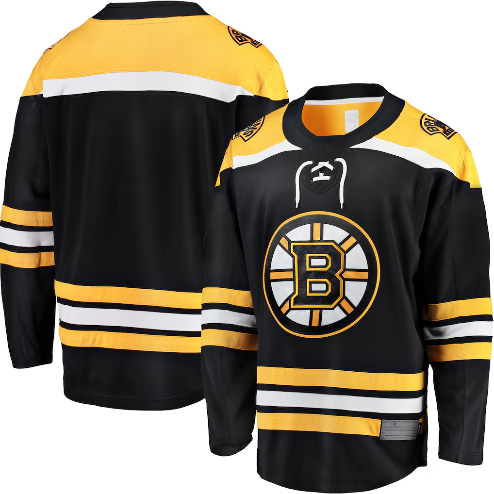 Trusc B.Bruins Black Home Premium Stitched Jersey