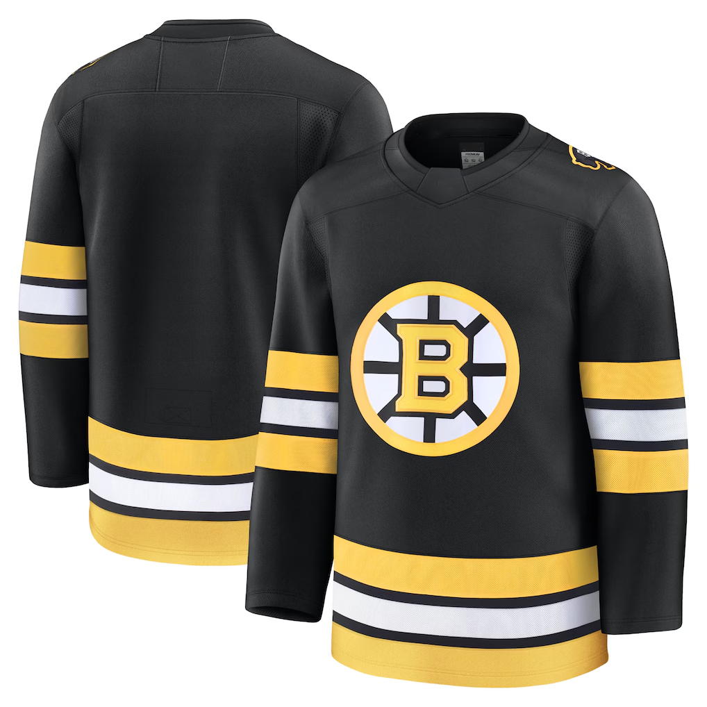 Trusc B.Bruins Black Home Premium Stitched Jerseys
