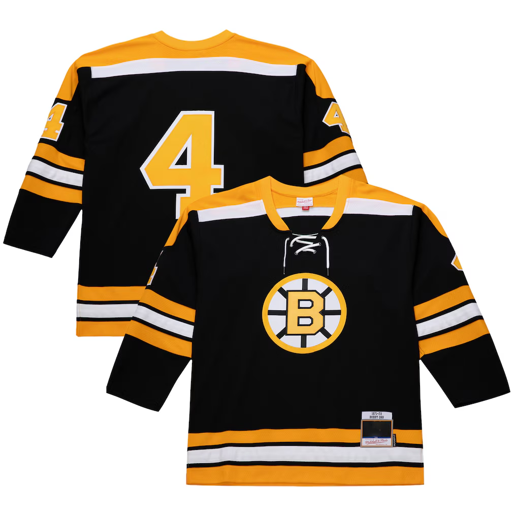 Trusc B.Bruins #4 Bobby Orr Black 1971-72 Power Play Stitched Jerseys