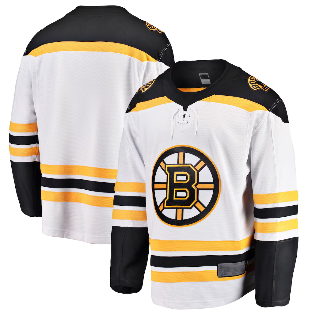 Trusc B.Bruins White Breakaway Away Stitched Jerseys