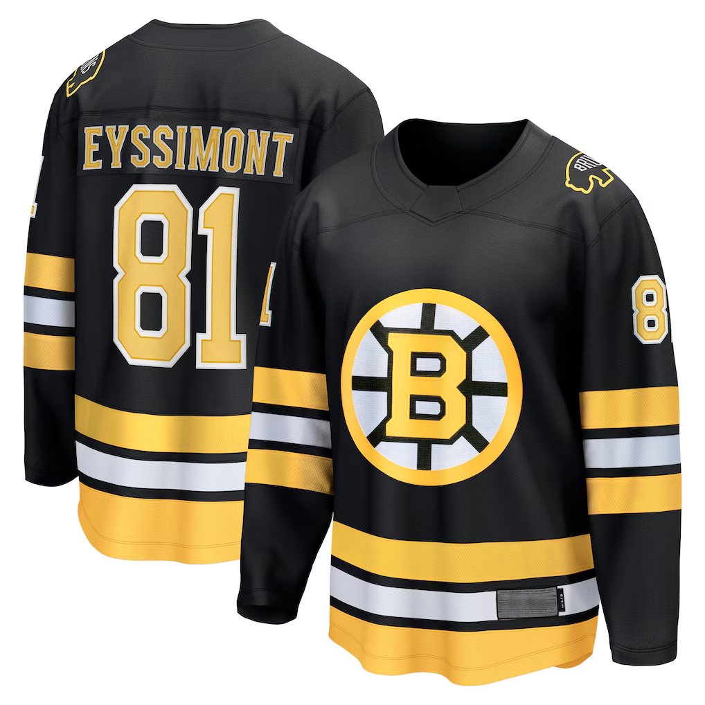 Trusc B.Bruins #81 Michael Eyssimont Black Home Breakaway Player Stitched Jerseys