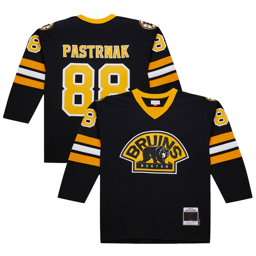 Trusc B.Bruins #88 David Pastrnak Black 2014-15 Power Play Stitched Jerseys
