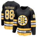Trusc B.Bruins #88 David Pastrnak Black Home Breakaway Stitched Jerseys
