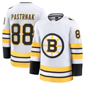 Trusc B.Bruins #88 David Pastrnak White Away Premium Player Stitched Jerseys