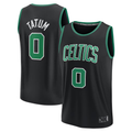 Trusc B.Celtics #0 Jayson Tatum  Black Fast Break Replica Player Jerseys - Statement Edition