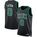 Trusc B.Celtics #0 Jayson Tatum  Black Swingman Jerseys - Statement Edition