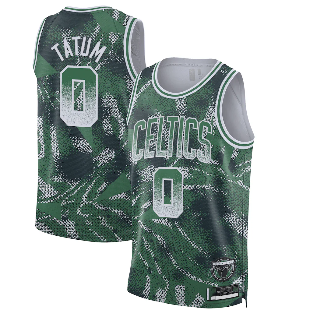 Trusc B.Celtics #0 Jayson Tatum Green 2025 Select Series Swingman Player Jerseys