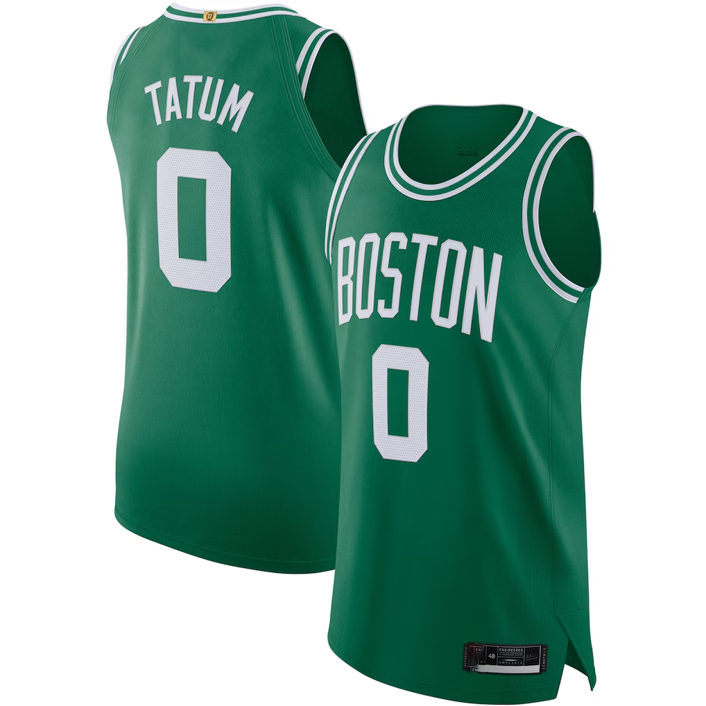 Trusc B.Celtics #0 Jayson Tatum Kelly Green Authentic Jerseys - Icon Edition