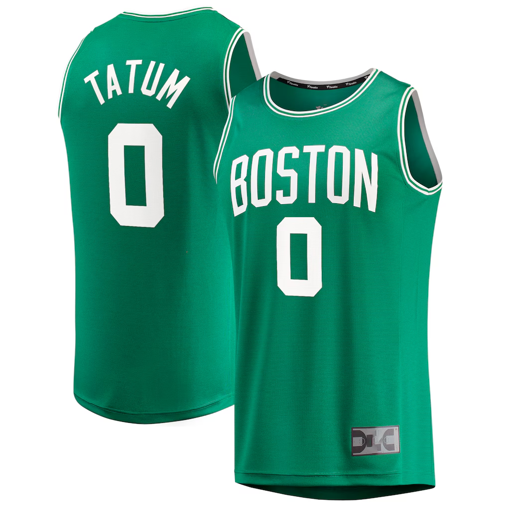 Trusc B.Celtics #0 Jayson Tatum  Kelly Green Fast Break Replica Jerseys - Icon Edition