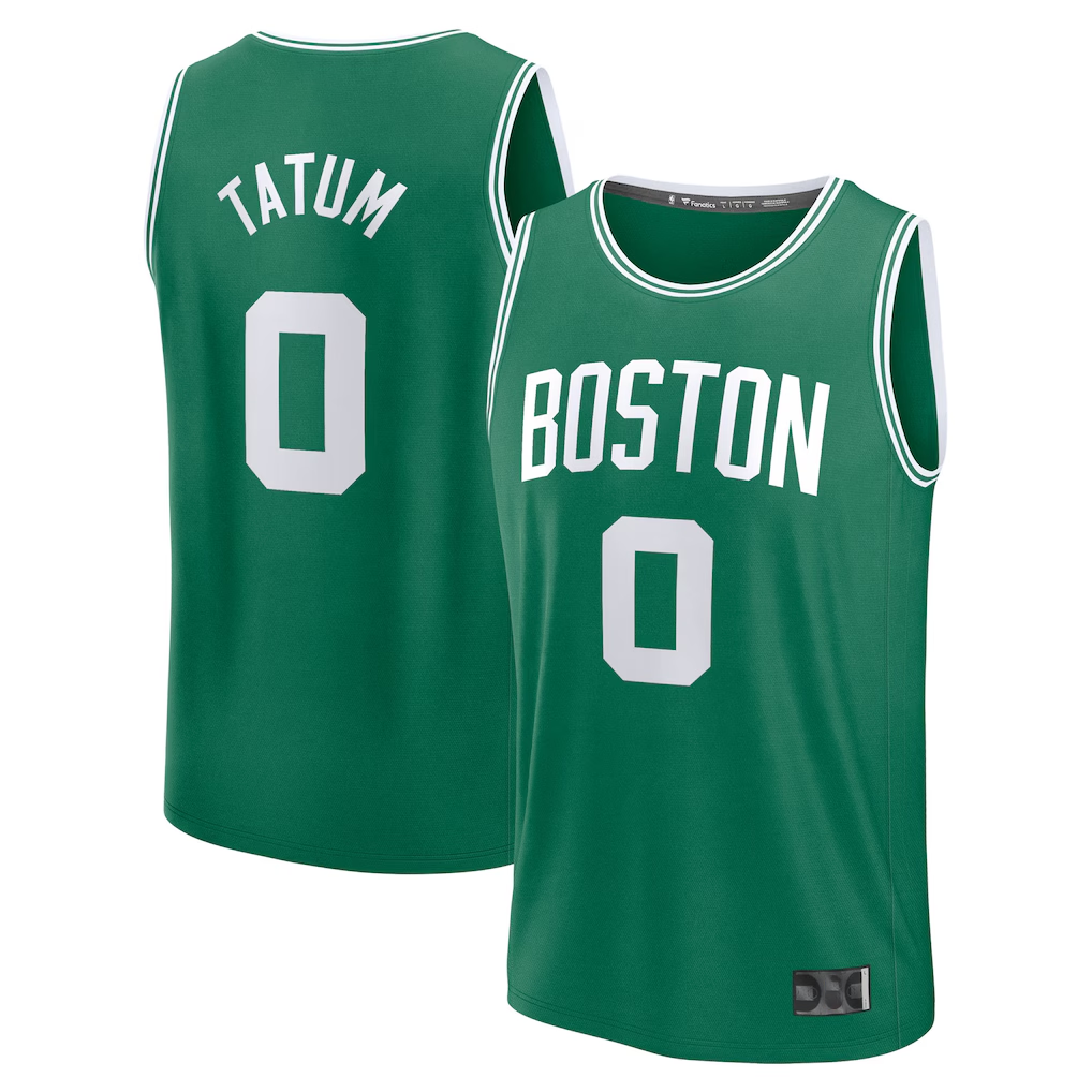 Trusc B.Celtics #0 Jayson Tatum  Kelly Green Fast Break Replica Player Jerseys - Icon Edition